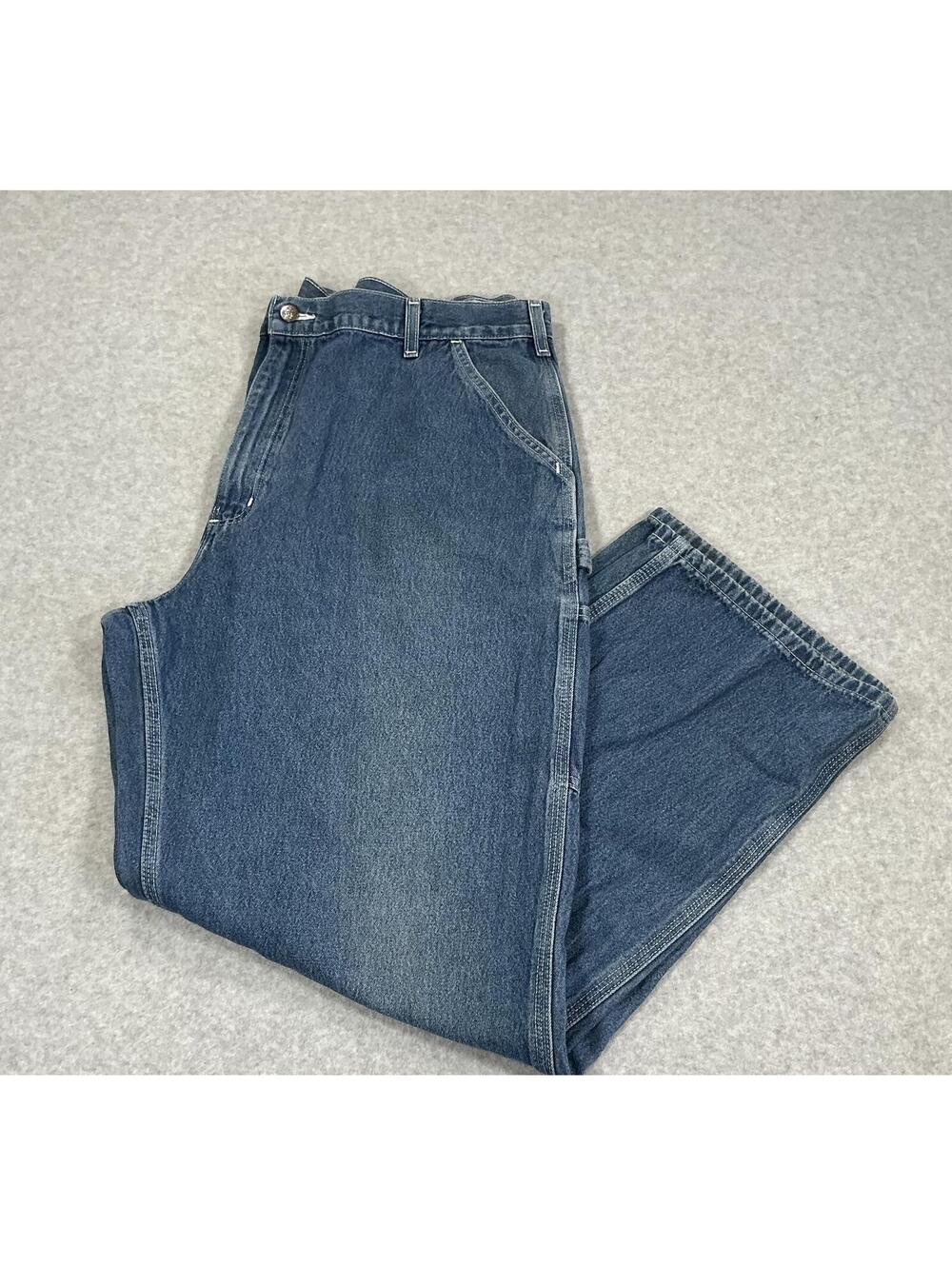 Carhartt B13 DST Original Dungaree Fit Denim Work Pants Size 42x32